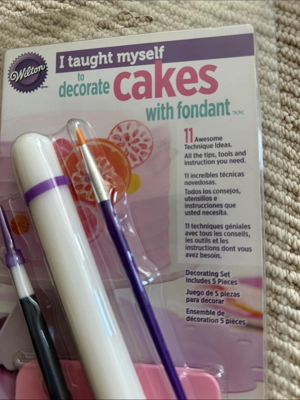 Wilton Pink and Purple Fondant Decorating Tool Set